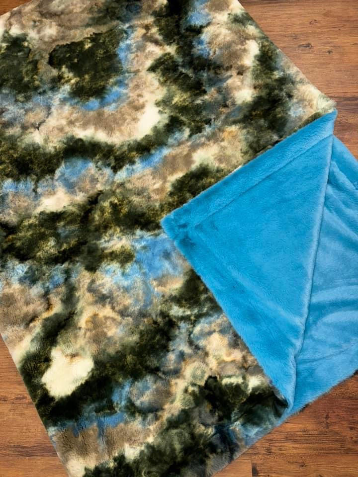 Coral blue Siberian/ Jurassic fusion bunny