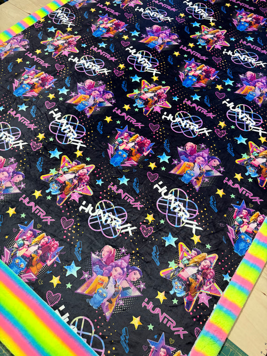 Kpop Demon/ Pastel Neon Stripe